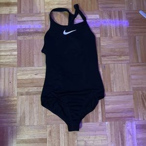 Nike one piece black bathing suit